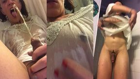 jeu uro dans la baignoire mon teeshirt est trempe ma bouche est pleine !