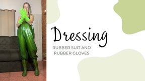 dressing rubber suit fetish