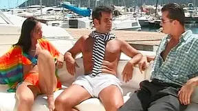 Has A Mmf Threeway With A Dp On Back Of Speeding Boat - Private Porn Sex Videos With Christine Roberts