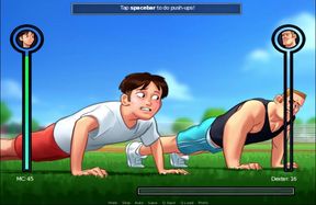 Summertime Saga - Maria got spanked by the nun