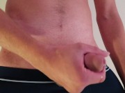 Dripping With Pre-Cum (shaved cock ring)
