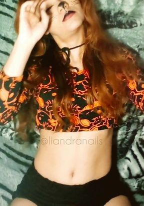 Feline Nails Having Fun with Balloons