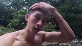 Public outdoor pulverize, paramour fellow Latino Nathan penetrates Japanese dude Tyler Wu