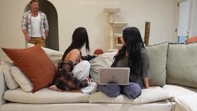 Big Boob Besties CAUGHT Watching Porn - THREESOME - Cami Strella x Ivy Ireland x Lev Lieben