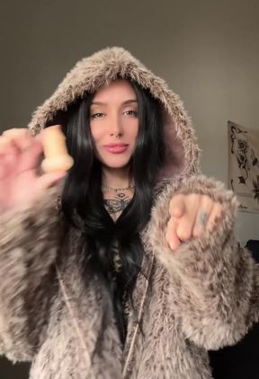 Female in fur coat