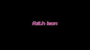 faith leon swallows tee reel s big black cock load