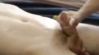 Amateur Man Moans and Cums Hard from Solo Masturbation