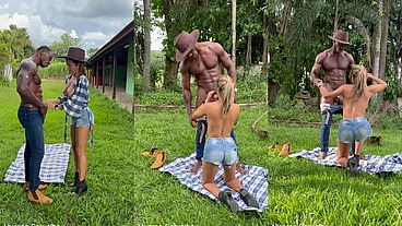 Negão bbc caseiro . fode casada patroa hotwife na fazenda / PARTE 1
