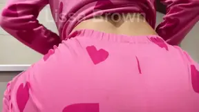 Hairy pussy gets washed and hair removed with foam and soap.