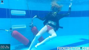 Horny Ashlee Rose slut dress scuba underwater 747 Release week 50