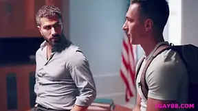 Adam Ramzi In Jacks Off As He Worships Tristan Hunters Cock