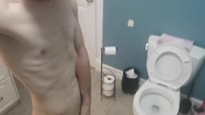 I Piss and Prepare to Visit the Public Restroom All Night. Already I Taste and Become Extremely Excited