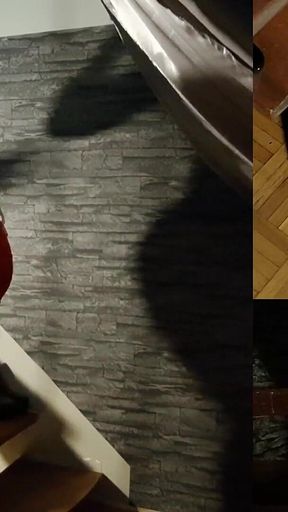 Trampling on Slaves Cock