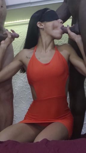 I'm Watching Intently as Two Guys Fuck My Wife's Ass!