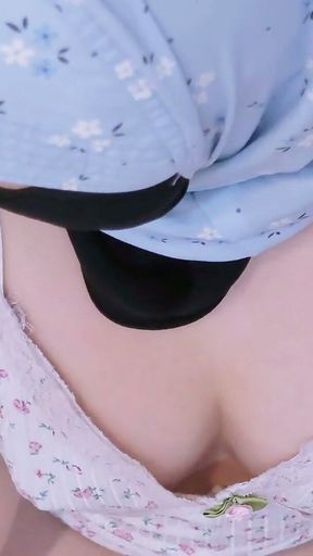 POV: a Malaysian Hijabi Girl Teasing You in Jumpsuit