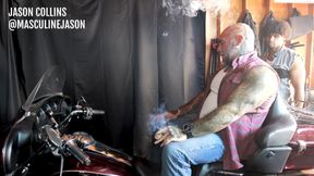 Fucking Tony Genius on My Harley While Smoking a Cigar