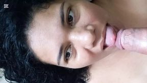 Pretty girl pleasuring and loving rich man, she's unique