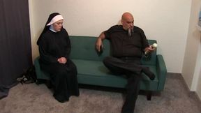 Nun Evangeline gets Mesmerized handjob 1