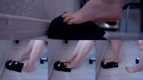 Humiliating you with my perfect bare feet! Femdom 4k