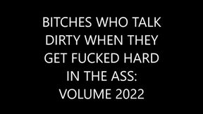 BITCHES WHO TALK DIRTY WHEN THEY GET FUCKED HARD IN THE ASS: VOLUME 2022