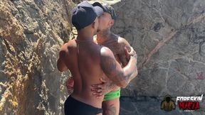 Foreskinmafia: Hayden Gotti Fucks Jhon Prado Gay Sex Beach Anal Hardcore