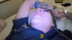 Married Cop Gets Her Pussy and Mouth Creampied by Mafia Capo