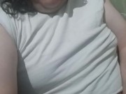 Sean pees all over his white shirt