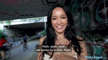 Asia Vargas: Natural Brunette's Sizzling POV Pickup Encounter