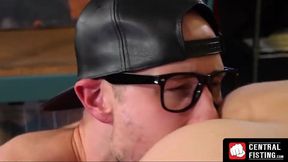 CentralFisting.com - Fist-loving stud dominates jock with intense fisting and ass spr