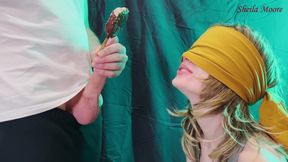 Ice Cream Taste Game. My Stepsister Swallows My Cum- Sheila Moore