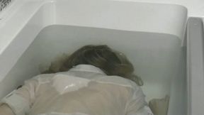 You are face down in bathtub where you try to go underwater and release a little air WMV FULL HD 1080p