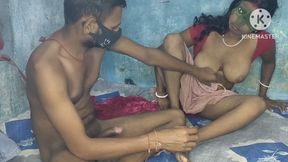 Indian Desi Red Sari Wali Bhabhi Was by Boys From Bihar