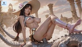 Final Fantasy Tifa Lockhart anal animation stockings feet animation