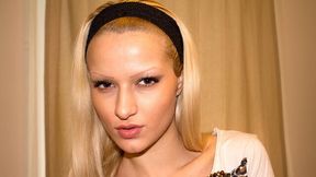 POV dick-sucking session with a passionate blonde chick Cherry Kiss