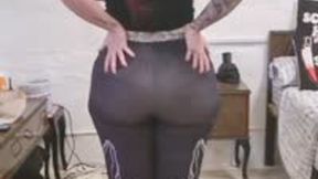 Farting in See-Through Leggings