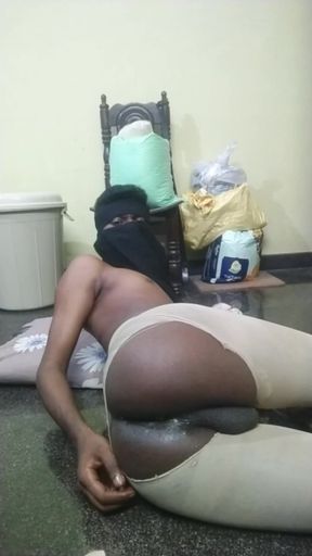 Indian Muslim Shemale Got Fuck by Dildo and in Stockings