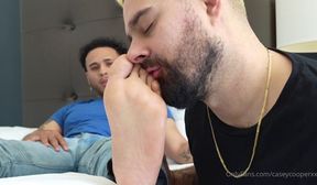 worship mixed boy feet