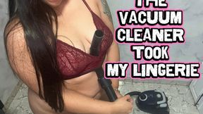 The vacuum cleaner took my lingerie