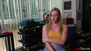 HOT BLONDE MILF SO TURNED ON BY CUM she JERKS BIG LOAD then PLAYS with CUNT