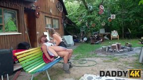 Andrea cheats with older bearded guy