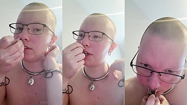 An update on how the nose piercing stretching is going, very frustrated ?