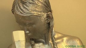 As a cosplay costume, the whole body became silvery