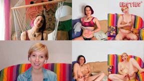 Flora teases Veronica's shaved pussy in steamy JOI session