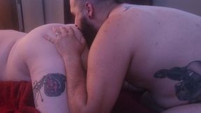 Chubby MILF's enormous ass licked and ate