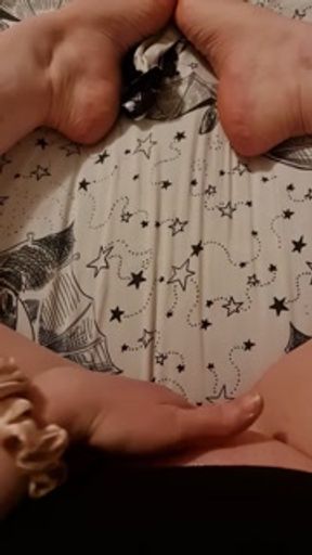 Wet and sticky dildo complilation with whispering