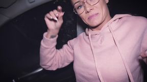 After Her 1st Porn-shooting - Blowjob in Car