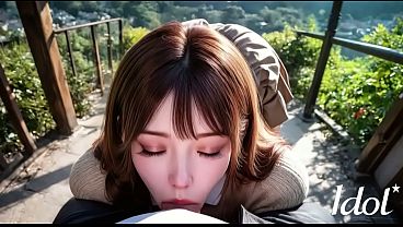 OH I'_M GOING TO CUM SOON... // Virgin wet Korean pussy rubs against my cock and it gets hard [AI]