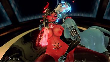 VIPSluts - Succubus Lesbians Fingers Her Girlfriend'_s Pussy Till She Cums Hard