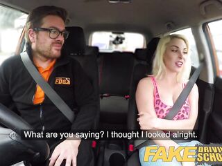 Fake Driving School Breasty lascivious golden-haired needs weenie