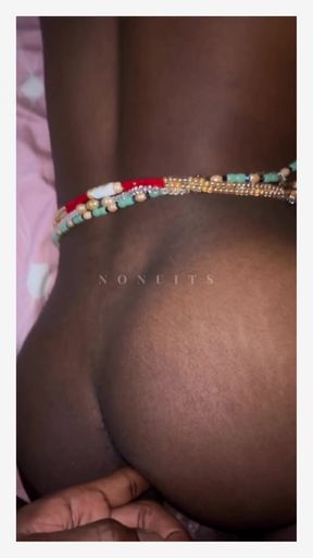Skinny Ebony Girl Moans During Pussy &amp; anal Fuck   Clip 2
